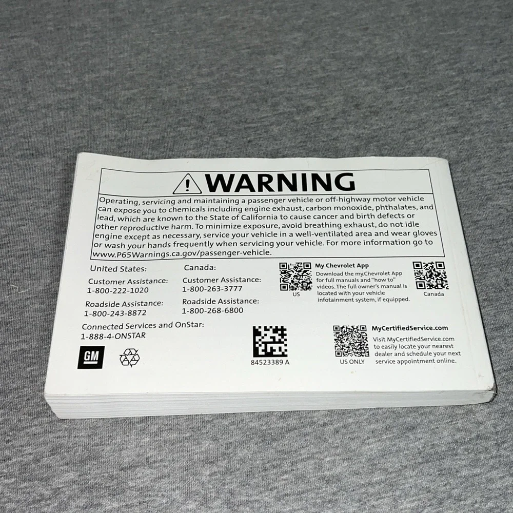 2021 Chevrolet Malibu Owners Manual Users‎ Guide Book 21 OEM#84523389